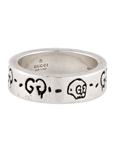 gucci garden ring in silver dupe|guccighost ring necklace.